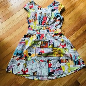 modcloth retrolicious comic dress